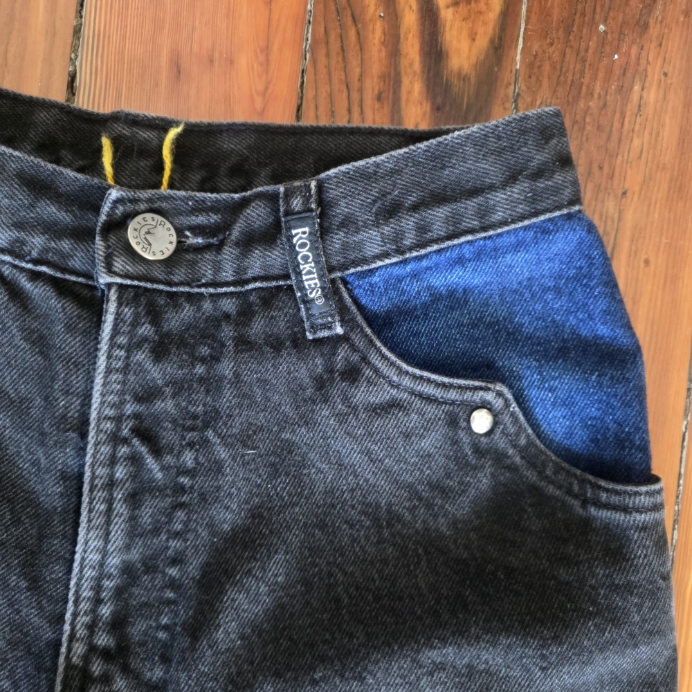 Vintages Womens Rockies Jeans Bareback Two Tone